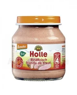 Holle Danie BIO - mięso wołowe - bez glutenu, soli, mleka i drożdży po 4 miesiącu - Dania dla dzieci - miniaturka - grafika 2