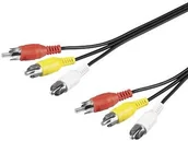 Kable - Wentronic AUDIO/VIDEO (3 X wtyczka cinch na 3 X wtyk cinch) 5 m 50383 - miniaturka - grafika 1
