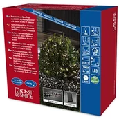 Pozostałe oświetlenie - Konstsmide 3734 100 Micro LED Büschel lampki świąteczne ""Cluster""/na zewnątrz (IP44)/zasilana na baterie: 4 X D 1.5 V (brak w wyposażeniu)/O czujnik światła, 6h i 9H Timer/240 Warm biał - miniaturka - grafika 1