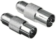 Kable - Hama adapter SAT, złącze F, wtyk koncentryczny 00116019 - miniaturka - grafika 1