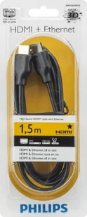 Philips Kabel HDMI 1,5m SWV2432W/10) Czarny - Kable komputerowe i do monitorów - miniaturka - grafika 2