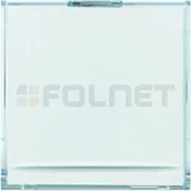 Wyłączniki światła i elektryczne - Bticino Przycisk podświetlany AXIAL z tabliczką opisową zwierany 2 moduł - Axolu - miniaturka - grafika 1