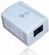 Gniazdka elektryczne - Digitus gniazdo natynkowe kat. 5e 1xRJ45 UTP kompletne - miniaturka - grafika 1