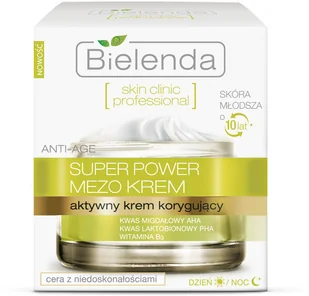 Bielenda Skin Clinic Professional MEZO Terapia Korygująca Aktywny Krem Korygujący Anti-Age Na Dzień i Na Noc 50ml - Kremy do twarzy - miniaturka - grafika 4