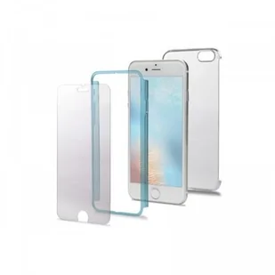 Celly Polycarbonat Total Body Schutz Rückseite/front cover mit Display Sekuritglas mit Härtegrad 9H für iPhone 7 - Hellblau - Etui i futerały do telefonów - miniaturka - grafika 2