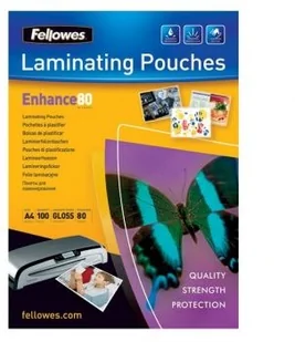 Fellowes Folia laminacyjna A4 2x80mic 100szt 5306101 - Folie do laminatora - miniaturka - grafika 2