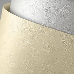 Argo Karton Ozdobny Premium 220g/m2 - faktura FLORAL kolor Diamentowa Biel - 20 (203301) - Papier do drukarek - miniaturka - grafika 2