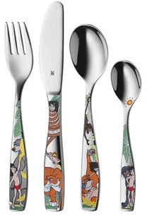 WMF zestaw 4cz. sztućców dla dzieci Księga Dżungli stal 1283306040 - Sztućce dla dzieci - miniaturka - grafika 2