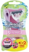 Maszynki do golenia i wkłady - Wilkinson Sword Xtreme 3 Beauty Sensitive maszynki jednorazowe Aloe Vera 4 + 2 Ks - miniaturka - grafika 1