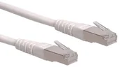 Kable miedziane - Rotronic ROLINE S/FTP-(PiMF-) Patch Cable Kat.6, biały, biały 21.15.1376 - miniaturka - grafika 1
