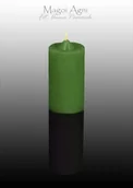 Świece - Magoi Agni Świeca cofająca zielono czarna - pech, finanse, zdrowie drim44 - miniaturka - grafika 1