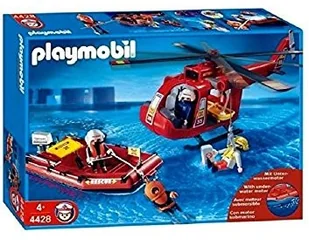 Playmobil PLAYMOBIL 4428 HELIKOPTER RATOWNICZY Z PONTONEM - Klocki - miniaturka - grafika 4