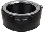 Tulejki, adaptery, redukcje do aparatów - Fotodiox LENS Mount Adapter, Pentax K (PK) Lens to Sony NEX E-Mount Mirrorless camera AS wyszukiwania Sony Alpha a7, NEX-7 i NEX-5 PK-NEX - miniaturka - grafika 1