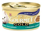 Mokra karma dla kotów - Purina Gourmet Gold Łosoś i kurczak w sosie 85g 3046 - miniaturka - grafika 1