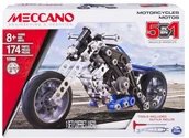 Klocki - Spin Master Meccano Model 5 w 1 Motocykl LG_6036044 - miniaturka - grafika 1