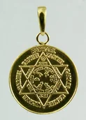 Wróżbiarstwo i radiestezja - Talizman Ochrony Anielskiej - pozłacany AgM53.1 - miniaturka - grafika 1