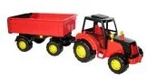 Samochody i pojazdy dla dzieci - POLESIE Majster traktor z przyczepą Nr1 Poland - miniaturka - grafika 1