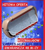 Podgrzewacze wody - ZASOBNIKOWY PŁASZCZOWY Podgrzewacz WODY "ERMET" 200 L. POZIOMY IZOLOWANY - miniaturka - grafika 1