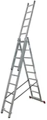 Drabiny - Krause Drabina aluminiowa wielofunkcyjna Corda 3 x 9 stopni - miniaturka - grafika 1
