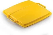 Akcesoria gastronomiczne - Durable DURABIN LID 90 pokrywa do pojemnika 90 l, żółta - miniaturka - grafika 1