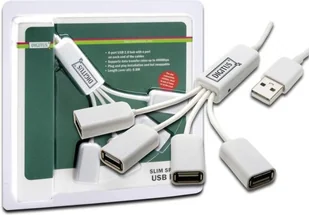 Digitus Hub USB 2.0 4 SlimSpider DA-70216 - Huby USB - miniaturka - grafika 2