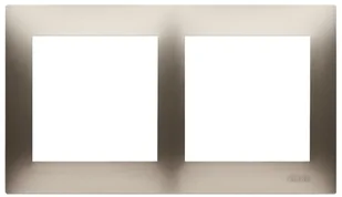 Ramka podwójna Kontakt-Simon 54 DR2/44 złoty mat - Klawisze i ramki - miniaturka - grafika 2