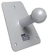 Akcesoria rowerowe - Eufab eufab przez   do montażu na ścianie do roweru wspornik, srebrny 16418 - miniaturka - grafika 1