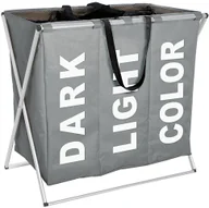 Kosze na bieliznę - Wenko Pojemnik na pranie TRIO GREY aż 130 litrów B01C86RWZE - miniaturka - grafika 1