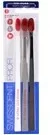 Szczoteczki do zębów - Swissdent Swissdent Colours Trio szczoteczki do zębów 3 szt White/Red Gray/Red Black/Red Soft-Medium) - miniaturka - grafika 1