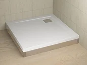 Obudowy brodzików - Radaway Obudowa do brodzika Argos 110 aluminium chrom 001-510104001 - miniaturka - grafika 1