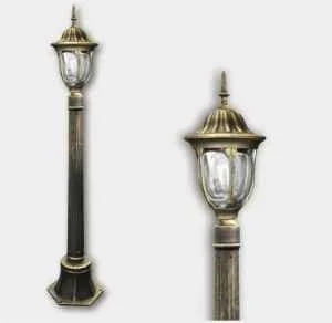 Polux FLORENCJA lampa ogrodowa 1xE27 wysoka patyna 302595 - Lampy ogrodowe - miniaturka - grafika 3