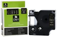 Dodatki do drukarek i skanerów - DYMO RHINO Aimotech Taśma zamiennik do 19mm/7m czarna biały nadruk D1 45811 A45811 - miniaturka - grafika 1