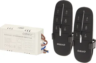 Orno POLSKA Bezprzewodowy 3-kanałowy Statecznik LED oświetlenia, 2 piloty OR-GB-411 O - Akcesoria do oświetlenia - miniaturka - grafika 4