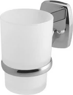 Akcesoria łazienkowe - Bisk Oregon Kubek pojedynczy z Uchwytem 79707 chrom - miniaturka - grafika 1