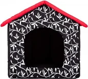 Legowiska dla psów - Hobbydog Buda - Czarna z czerwonym daszkiem - Rozmiar 1 - miniaturka - grafika 1