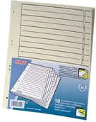Przekładki do segregatorów - Herlitz PRZEKŁADKI DO SEGR. A4 KART. KREMOWE ECO 10-cz - miniaturka - grafika 1