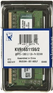 SODIMM DDR3 KINGSTON KVR16S11S6/2, 2 GB, 1600 MHz, CL11 - Pamięci RAM - miniaturka - grafika 5