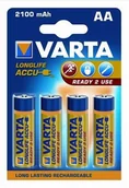 Ładowarki samochodowe - VARTA BATERIE Akumulatorki Varta Longlife Accu 2100mAh HR06/AA 4szt 56706101404 - miniaturka - grafika 1