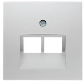 Klawisze i ramki - Berker Pokrywa gniazda RJ12/RJ45 podwójnego biała 5314098989 B.Kwadrat (161106) - miniaturka - grafika 1