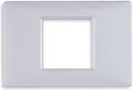 Klawisze i ramki - Vimar Ramka 2M centralna, srebrny matowy 14652.20 - miniaturka - grafika 1