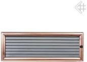 Akcesoria kominkowe - Kratki.pl Kratka kominkowa galwanizowana Oskar miedziana 17x49 z żaluzją 6674-89 - miniaturka - grafika 1