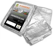 Folie budowlane - Bradas Plandeka wzmacniana 6 x 12 m Srebrna 120g - miniaturka - grafika 1