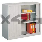 Szafy biurowe - Malow Szafa na akta SBM 105 M - z drzwiami żaluzjowymi - miniaturka - grafika 1