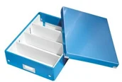Pojemniki biurowe - Esselte Pudło z przegródkami LEITZ C&S średnie niebieskie ES1149-1 - miniaturka - grafika 1