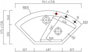SystemCeram Mera Eck 5051131 - Zlewozmywaki - miniaturka - grafika 2