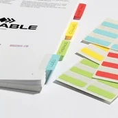 Zakładki indeksujące - Durable Samoprzylepne jednostronne indeksy QUICK TAB - miniaturka - grafika 1