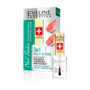 Eveline Nail Salon Lakier odżywka 3w1 wzmacniająco-nabłyszczająca 12ml - Odżywki do paznokci - miniaturka - grafika 2