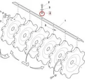 Części i akcesoria do maszyn rolniczych - CNH NAKRĘTKA ŚRUBY CEPÓW 80337475 - miniaturka - grafika 1