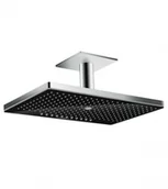 Deszczownice - Hansgrohe Rainmaker Select Deszczownica z przyłączem sufitowym 46x30x6,2 cm chrom/czarna 24006600 - miniaturka - grafika 1