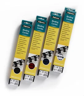 Fellowes Grzbiet, 5330302 - Grzbiety plastikowe 6 mm,czarny,25 szt - Grzbiety do bindownic - miniaturka - grafika 2